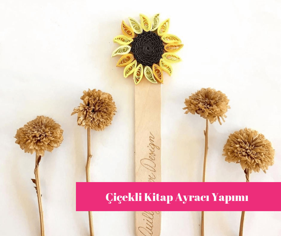 Çiçekli Kitap Ayracı Nasıl Yapılır?